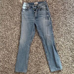 Agolde Light Blue Distressed Jeans